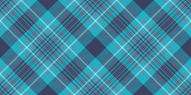 Görüntü arka planı ekosesiz, hassas kumaş tekstil vektörü. Eşarp tartan deseni mavi ve mavi renk paletinde kontrol et.