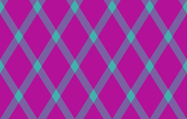 Argyle geometrik eşkenar dörtgenin kusursuz deseni. Harlequin duvar kağıdı tasarımını kontrol et. Web geçmişi için klasik elmas şekilli tekstil malzemesi, baskı kumaşı, kazak, ambalaj kağıdı, hediye kartı, davetiye.