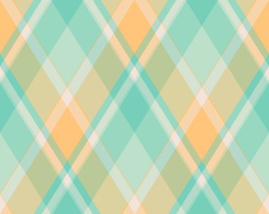 Argyle geometrik eşkenar dörtgenin kusursuz deseni. Harlequin duvar kağıdı tasarımını kontrol et. Web geçmişi için klasik elmas şekilli tekstil malzemesi, baskı kumaşı, kazak, ambalaj kağıdı, hediye kartı, davetiye.