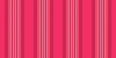Gül tekstil arkaplanı pürüzsüz, dikey kumaş çizgilerini kutlayın. Kırmızı ve açık renk paletinde site desen vektör çizgisi.