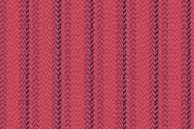 Doğu tarzı tekstil, takım elbise çizgileri vektörü. Kırmızı ve koyu renk paletindeki fiber dikey kumaş dikişsiz doku.