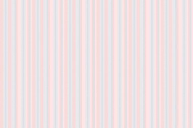 Geniş desenli arka plan tekstili, varyasyon çizgileri vektör kumaşı. Puslu gül ve açık renk paletinde en geniş çizgili dikey desen.