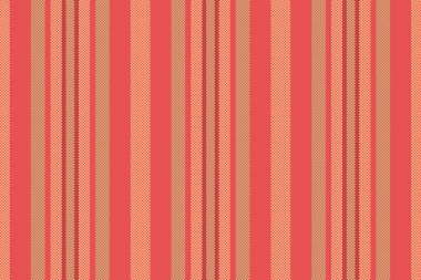 Paket kumaş vektör çizgileri, temel doku dokusu tekstili. Kırmızı ve turuncu renk paletinde derin arkaplan dikey çizgisi.