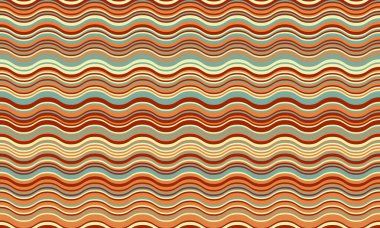 Topraksı tonlarda pürüzsüz dalgalı çizgiler rahatlatıcı ve eskimiş bir desen oluşturur. Tekstil tasarımı, web sitesi geçmişi ya da klasik bir atmosfere ihtiyaç duyan her proje için mükemmel..