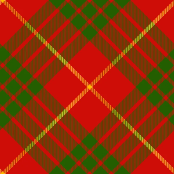 Clan caméron tartan diagonale motif sans couture — Image vectorielle