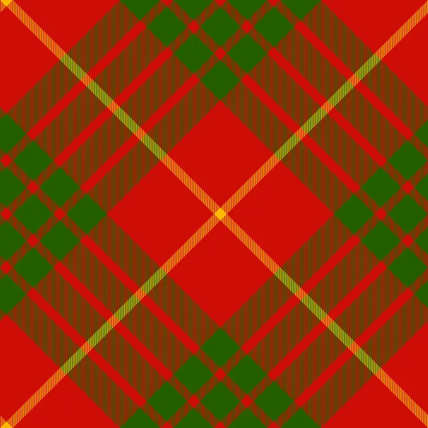 Clã cameron tartan diagonal sem costura padrão — Vetor de Stock