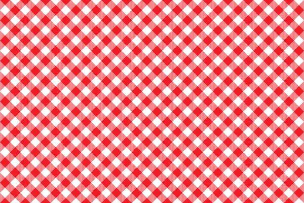 Red tablecloth diagonal background seamless pattern — Stock Vector