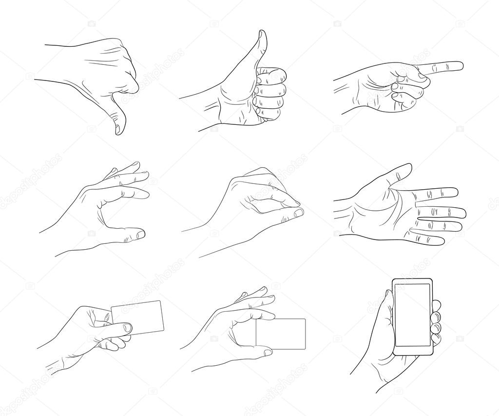 business hand gestures contour