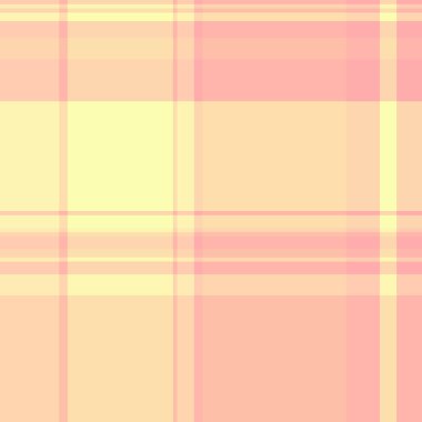 Sınır dokusu vektör tekstili, seyrek geçmiş kontrolü ekoseli. Katmanlı kumaş desenli turuncu ve kırmızı renk paleti dikişsiz tartan..