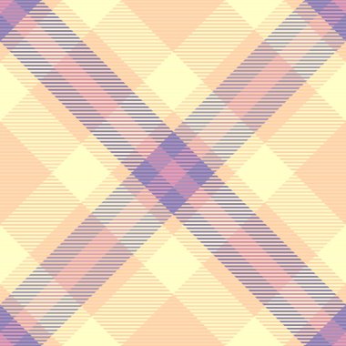 Tekstil modelini kontrol et, İngilizce arka plan ekose dokusu. Vogue vektör tartan kumaşı ışık ve turuncu renk paletinde pürüzsüz.