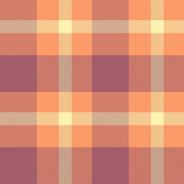 Karmaşık vektör kontrol kumaşı, güzel bir arkaplan desenli tartan. Yosun dokusu, kırmızı ve turuncu renklerde ekosesiz kumaş paleti..