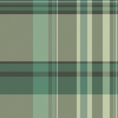 Contour doku vektörü tekstil, dekoratif dikişsiz tartan kontrolü. Pastel ve yeşil renk paletinde etkileyici kumaş desenli ekose arkaplan.