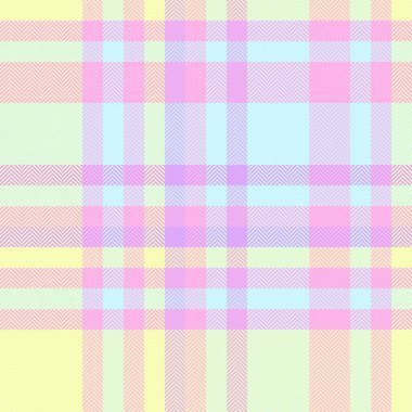 Halısız doku kontrolü, hakiki tartan vektör geçmişi. Sahne desenli tekstil kumaş ekoseli açık ve pembe renk paleti.