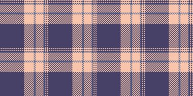 Pano tartan deseni, nazik tekstil vektör arkaplanı. Sunum kusursuz ekose kumaş çivit ve turuncu renk paleti ile kontrol.
