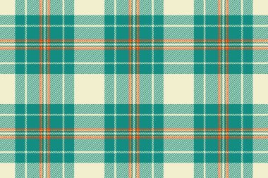 Düz tekstil kumaş vektörü, masa örtüsü dikişsiz kontrol dokusu. Tartan desenli arkaplanı mavi ve açık renk paleti ile giyin.