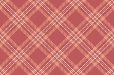 İrlanda vektör kontrol dokusu, çok renkli kumaş dikişsiz tekstil. Kırmızı ve turuncu renk paletinde iyi arkaplan ekose deseni.