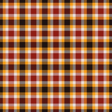 Klasik ekose desen, tekstil tasarımları, ambalaj kağıtları ve arka planlar için ideal. Sıcak renkler sonbaharı ve kırsal cazibeyi çağrıştırır. Çeşitli yaratıcı projeler için zamansız biçim.
