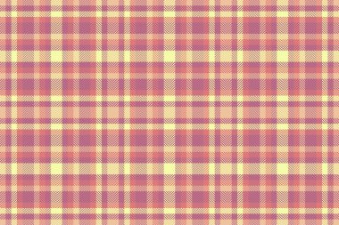 Yazlık kumaş kumaş, kusursuz ekoseli hediye. Peçe arkaplan deseni pembe ve kırmızı renk paletinde tartan deseni.