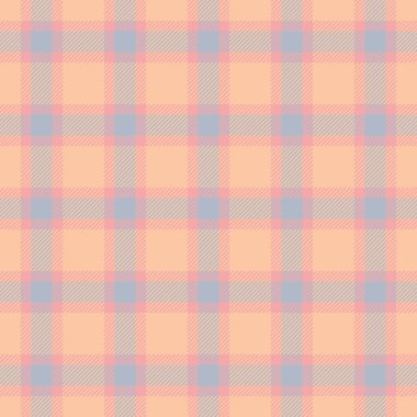 Türk ekoseli tarama geçmişi, tekstil kumaş deseni. Aralık kumaşı turuncu ve kırmızı renk paletinde dikişsiz doku vektörü.