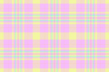 Uk tekstil tartan ekose, yakın çekim vektör dokusu pürüzsüz. Işık ve kireç rengi paletinde moda kumaş kontrol motifi.