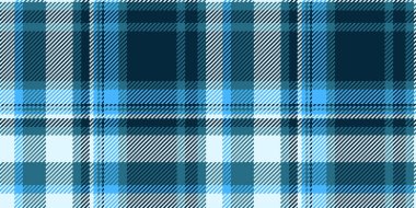 Geçmişi temiz, ekoseli, lüks kumaş kumaşlı bir kumaş. Cyan ve koyu renk paletinde mikro doku tekstil desen vektörü.