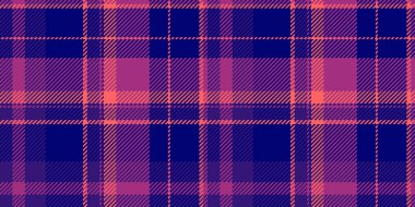 Bandanalı ekose kumaş kumaş, platform desenli vektörsüz. Tazılar arka plan desen kontrol tartan mavi ve pembe renk paleti.