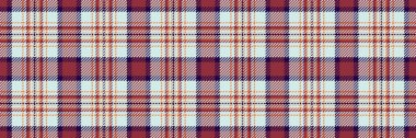 Evlilik kontrolü kusursuz, modern arkaplan dokusu tartan. Renkli kumaş vektör ekoseli ışık ve kırmızı renk paleti.