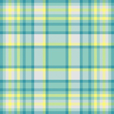 Sert arka plan dokusu, tuhaf desenli, pürüzsüz vektör. Tekstil ekoseli mavi ve saf gümüş rengi palette dağınık çek..