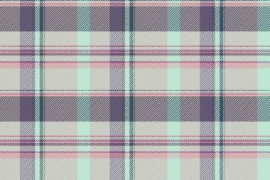 Güzel bir tekstil geçmişi var, boya dokusu pürüzsüz. Gingham vektör ekose desenli tartan ve cyan renk paleti.