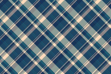 Kısıtlı arka plan tartan vektörü, yeni pürüzsüz desenli ekose. Viktorya dönemi kumaş dokusu Cyan ve gri renk paleti ile kontrol.