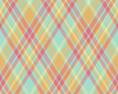 Argyle geometrik eşkenar dörtgenin kusursuz deseni. Harlequin duvar kağıdı tasarımını kontrol et. Web geçmişi için klasik elmas şekilli tekstil malzemesi, baskı kumaşı, kazak, ambalaj kağıdı, hediye kartı, davetiye.