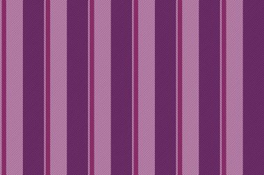 Kalın vektör tekstil şeridi, çok renkli arkaplan çizgileri. Perakende kumaş dikey dokusu morumsu ve açık renk paletinde.
