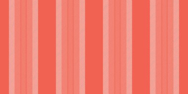 Tekstil dikey dokusu, anne çizgileri arka plan deseni. Vostaljik vektör çizgisi. Kırmızı ve sisli gül renkleri paletinde kusursuz kumaş..