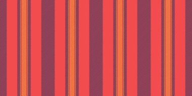 Avcı dikey arka plan çizgileri, tekstil dikişsiz çizgileri. Tard kumaş vektör deseni kırmızı ve mavi renk paletinde.