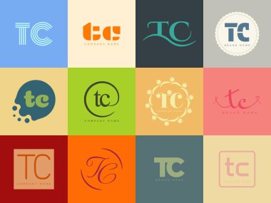 TC logo şirketi şablonu. 