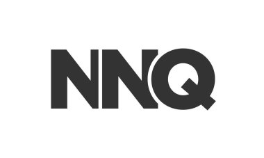 NNQ logo tasarım şablonu güçlü ve modern kalın metinlerle. Basit ve minimal tipografi içeren ilk tabanlı vektör logosu. Modayı takip eden şirket kimliği markalar için ideal..