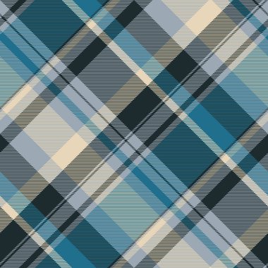 Klasik ekose desenli, mavi, gri ve bej. Geçmişi, tekstili ya da geleneksel cazibesi için mükemmel. Çok yönlü stil.