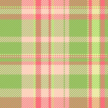 Akan tekstil vektör dokusu, periyodik arkaplan deseni. İç çamaşırları yeşil ve açık renk paleti ile ekose kumaş kontrolü.