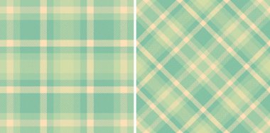 Seamless textile tartan of texture fabric plaid with a vector pattern background check. Set in nature colours for decorating styles interior .