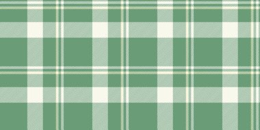 Özelleştirilmiş vektör desenli tartan, kadınsı, dikişsiz doku. Arkaplan ekose tekstil denetimini yeşil ve beyaz renk paleti ile seçin.