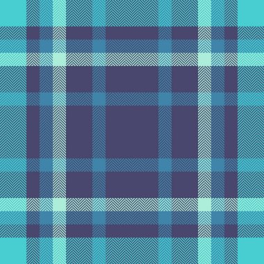 Serin mavi tonlu kusursuz ekose kumaş. Moda, tekstil ya da arka plan tasarımı için mükemmel. Herhangi bir projeye klasik, dokulu bir dokunuş ekle.