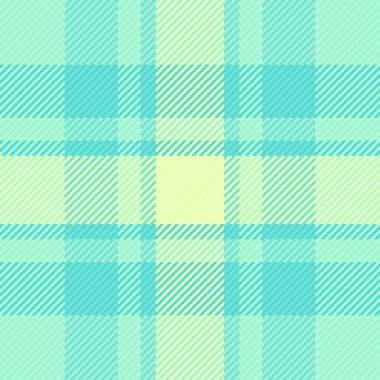 Güzel desenli vektör kumaşı, ekose arka plan tekstili sipariş et. Süssüz tartan deseni mavi ve açık renk paletinde kontrol et.