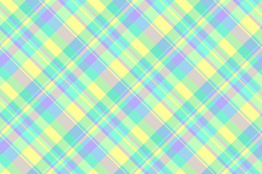 Diğer desenli tartan dokusu, iç kusursuz çek tekstili. Kız ekose arka plan kumaşı ışık ve cyan renk paleti.