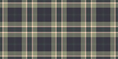 Mendil arka plan vektör ekoseli, sopa desenli tekstil tartan. Koyu renk ve pastel renk paletinde kolleksiyonsuz kumaş dokusu kontrolü.
