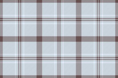 Tekrar eden ekose desenli klasik tartan tasarımı. Yumuşak, serin tonlar kumaş, duvar kağıdı veya grafik tasarım projeleri için çok yönlü, zamansız bir zemin oluşturur.
