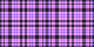 Cilt tartan vektör deseni, dikey kontrol kumaş dokusu. Mor ve siyah renk paletinde İngiliz kusursuz ekoseli arkaplan dokusu.
