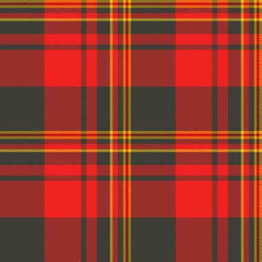 Kavramsal kusursuz vektör ekoseli, biçimlendirilmiş şablon kontrolü geçmişi. Meslek dokusu tekstil kumaşı kırmızı ve koyu renk paleti.