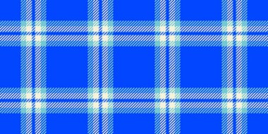 Hakiki vektör tekstil dokusu, okulun tartan özgeçmiş kontrolü. Pürüzsüz ekoseli kumaş parlak ve cyan renk paletinde.