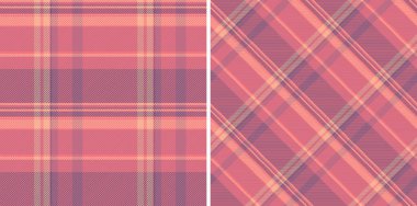 Şablon vektör arkaplan dokusuna sahip ekosesiz ekose kumaş. Yatak odasındaki çarşaf tasarımları için eğimli renkler kullan.