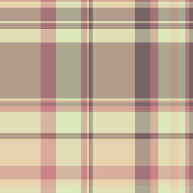 Yerli model kontrol vektörü, süreklilik tekstil kumaşı. Basit ekoseli arka plan, ışık ve pastel renk paletinde kusursuz desen.